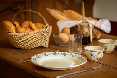 Nourriture dans la maison de vacances ou à proximité