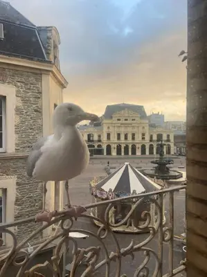 Balcon ou terrasse dans l'établissement Grand appartement vue théâtre Hyper Centre