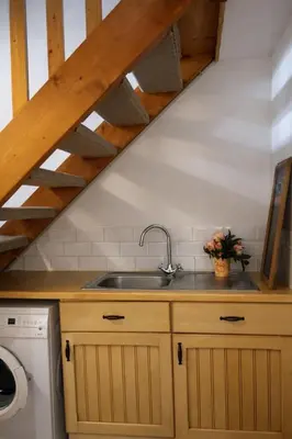 Cuisine ou kitchenette dans l'établissement Croix Rompue