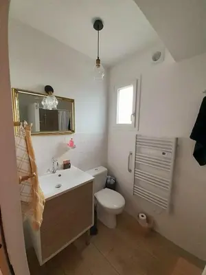 Salle de bains dans l'établissement La casa d'isa