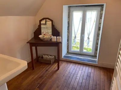 Salle de bains dans l'établissement Chez Marcel