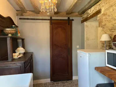 Cuisine ou kitchenette dans l'établissement Chez Marcel