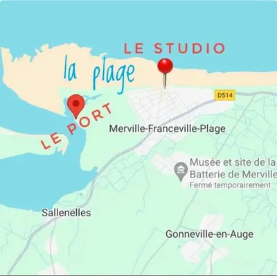 Plan de l'établissement Studio au calme Accès Mer & Plage