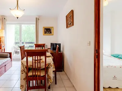 Coin salon dans l'établissement Apartment Le Sporting-16 by Interhome