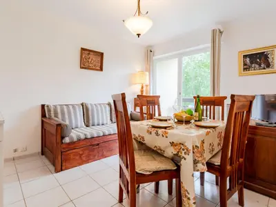 Coin salon dans l'établissement Apartment Le Sporting-16 by Interhome