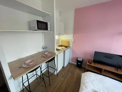 Cuisine ou kitchenette dans l'établissement Roza, Studio proche centre ville