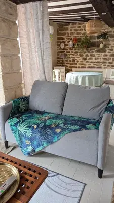 Coin salon dans l'établissement Vivez dans un magnifique village Normand
