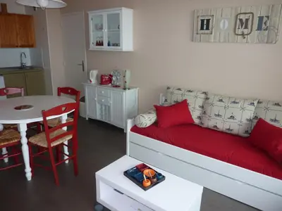 Cuisine ou kitchenette dans l'établissement plage et coquillage