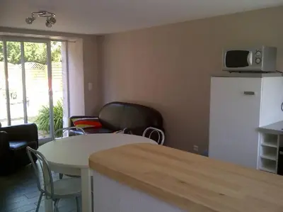 Cuisine ou kitchenette dans l'établissement Maison entre terre & mer
