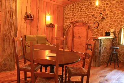 Coin salon dans l'établissement Bois de bouc