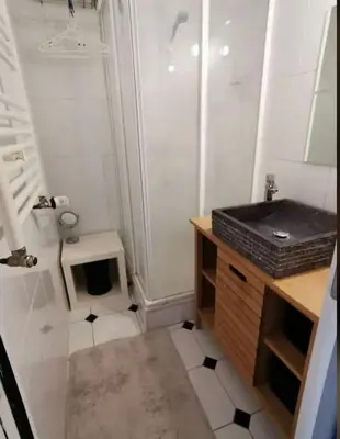 Salle de bains dans l'établissement Appartement charmant et élégant de centre ville