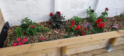 Jardin de l'établissement La maison du bout