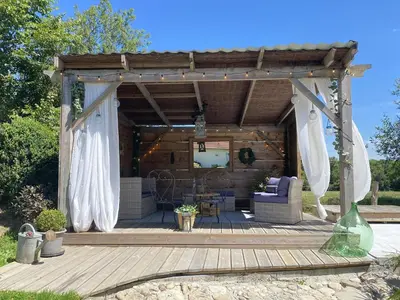 Jardin de l'établissement La Chambre du Cottage B&B