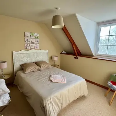 Chambre de Ninon - Le Refuge des Parachutistes - en bordure du marais