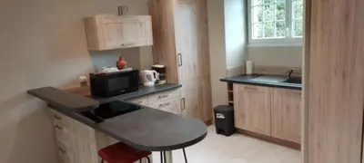 Cuisine ou kitchenette dans l'établissement Le beau séjour