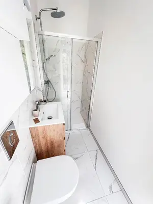 Salle de bains dans l'établissement WeLiving