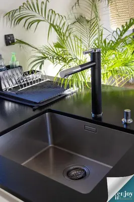 Cuisine ou kitchenette dans l'établissement Logis Lina