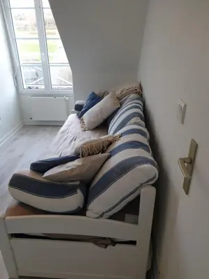 Un ou plusieurs lits dans un hébergement de l'établissement bel appartement 4 personnes