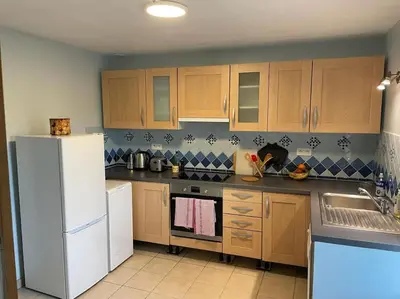 Cuisine ou kitchenette dans l'établissement La Pampa