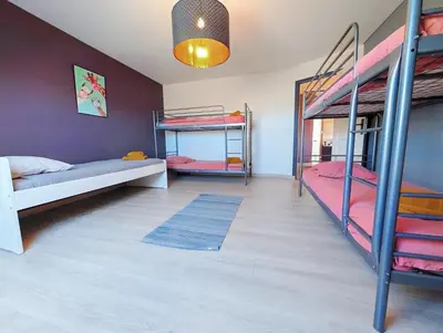 Plan de l'établissement Le Havre Normand Villa piscine intérieure terrain de pétanque baby foot, ping pong, table de poker, billard, terrasse aménagée, jardin, proche plages du débarquement entre Caen et Bayeux