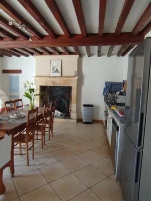 Cuisine ou kitchenette dans l'établissement Maison de charme