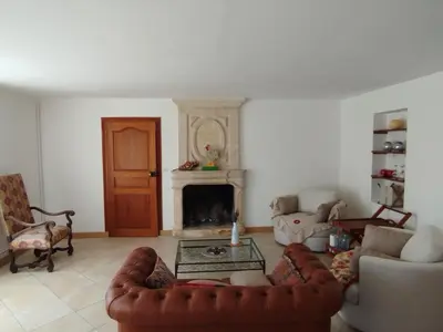 Coin salon dans l'établissement Maison de charme