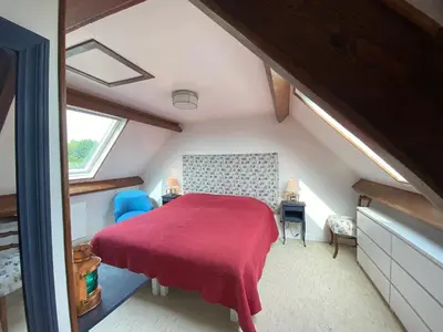 Un ou plusieurs lits dans un hébergement de l'établissement Maison de famille- vue sur mer - 6 à 8 personnes