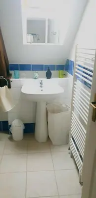 Salle de bains dans l'établissement L'Oasis du Bien Etre
