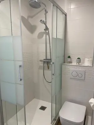 Salle de bains dans l'établissement Grand Studio Balnéaire