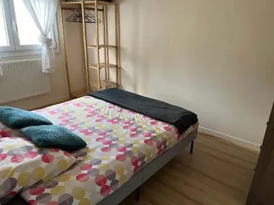 Un ou plusieurs lits dans un hébergement de l'établissement Normandy trip 5 min à pied de la plage