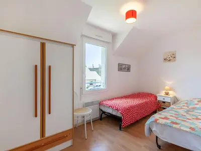 Un ou plusieurs lits dans un hébergement de l'établissement Holiday Home Oscar by Interhome