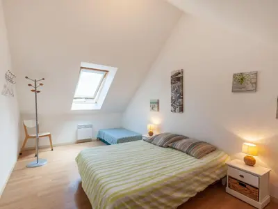 Un ou plusieurs lits dans un hébergement de l'établissement Holiday Home Oscar by Interhome