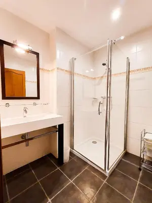 Salle de bains dans l'établissement Le Haras des Charmilles