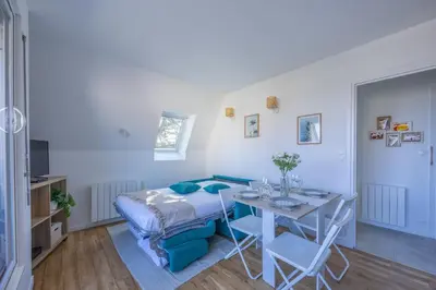 Un ou plusieurs lits dans un hébergement de l'établissement Duplex Les Mouettes - Welkeys