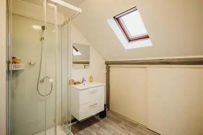Salle de bains dans l'établissement Les Malakoff