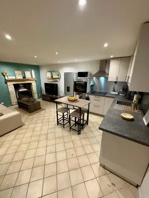 Cuisine ou kitchenette dans l'établissement Maison entre Terre et Mer