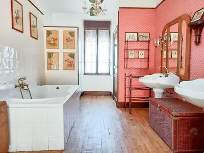 Salle de bains dans l'établissement Le Haras des Charmilles