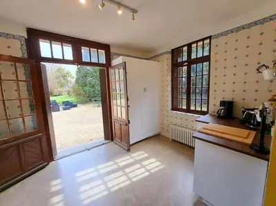 Cuisine ou kitchenette dans l'établissement Le Haras des Charmilles