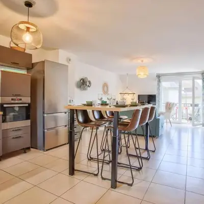 Appartement familial à 250m du golf et de la plage