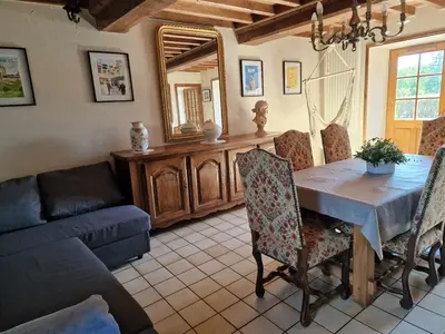 Coin salon dans l'établissement La Maison du Boscq