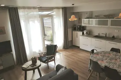 Cuisine ou kitchenette dans l'établissement Les Ganivelles, maison à 350 m de la plage