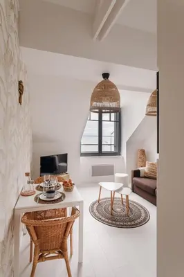 Télévision ou salle de divertissement dans l'établissement Ty Peskaiden 2 - Appt vue mer à Cancale