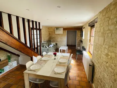 Cuisine ou kitchenette dans l'établissement Gesse, Maison avec terrasse