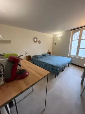 Un ou plusieurs lits dans un hébergement de l'établissement les moulins - studio 7