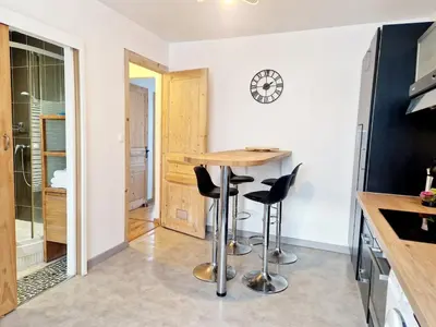 Cuisine ou kitchenette dans l'établissement La Porte Du Midi