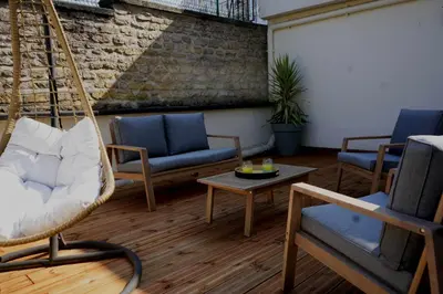 Coin salon dans l'établissement Cosy Gare