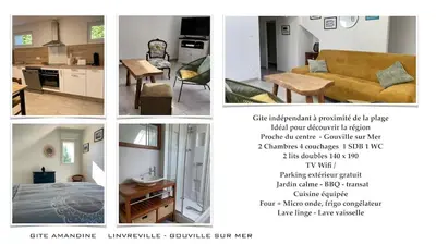 Cuisine ou kitchenette dans l'établissement Gite Amandine