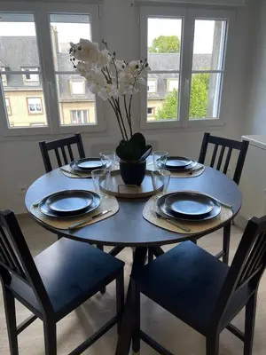 Plan de l'établissement Appartement rénové tout équipé, centre ville, proche de la gare et commerce