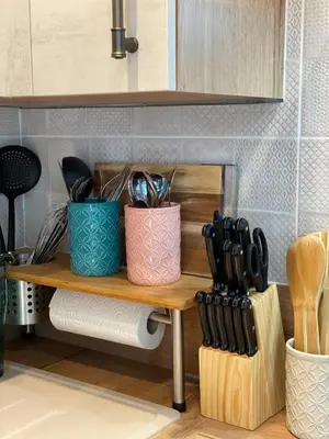 Cuisine ou kitchenette dans l'établissement Cosy deux pièces coeur de ville avec parking privé
