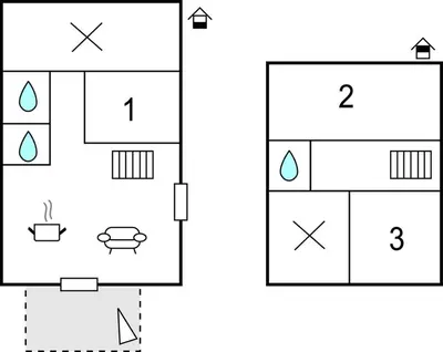 Plan de l'établissement 3 Bedroom Beautiful Home In Créances